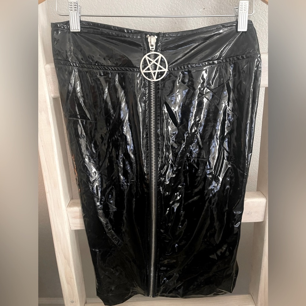KILLSTAR Pitch Black Pencil Skirt